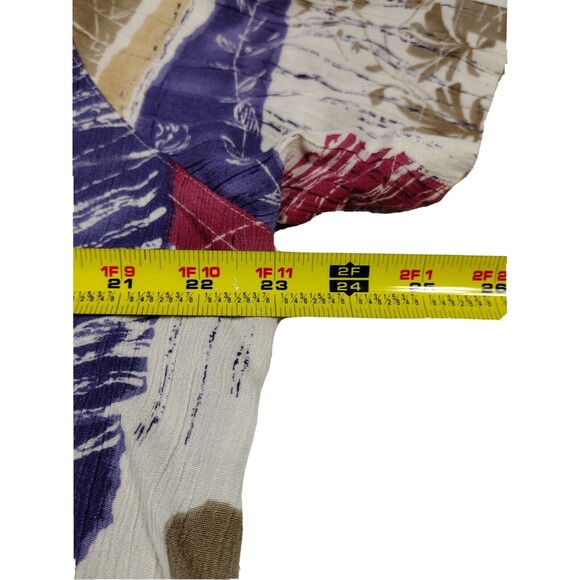 Alfred Dunner Petite Womens 12P Floral Top Colorblock Button Down Blouse - Picture 6 of 7